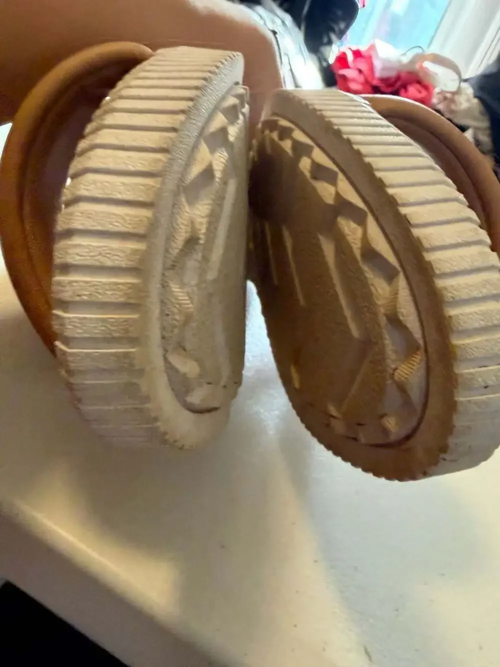 Sorel Women's Ona Streetworks Go-To Slingback Flat Sandal in Beige 8.5